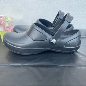 Crocs Mercy Womens Rubber Slip On Slip Resistant Nursing Work Clogs Size 7